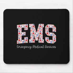 Blumen Notfall Rettungsdienst Emt Wildblume Mousepad