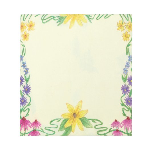Blumen Notizblock (Vorderseite)