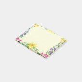 Blumen Notizblock mit Rahmen (angewinkelt)