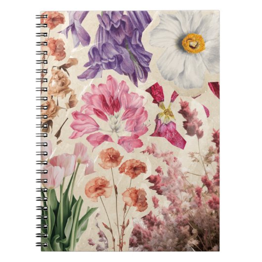 Blumen Notizbuch Notizblock (Vorderseite)