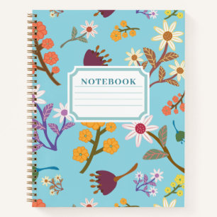Blumen-Notizbuch Notizblock