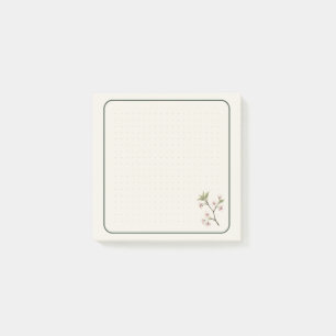 Blumen-Notizzettel 3x3 Zoll Minimalistisches Flo Post-it Klebezettel