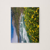 Blumen oberhalb des Sand-Dollar-Strandes Puzzle (Vertikal)