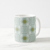 Blumen oder Augen - neutral grün Kaffeetasse (VorderseiteRechts)