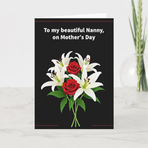Blumen-Oma-Muttertags-Karte Karte