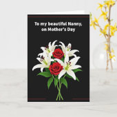 Blumen-Oma-Muttertags-Karte Karte (Gelbe Blume)