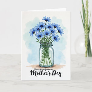 Blumen-Oma-Muttertags-Karte Karte