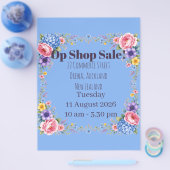 Blumen-Op-Shop-Flugblatt Flyer (Einzeln)