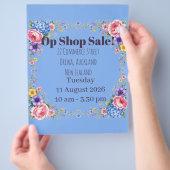Blumen-Op-Shop-Flugblatt Flyer (Hand)