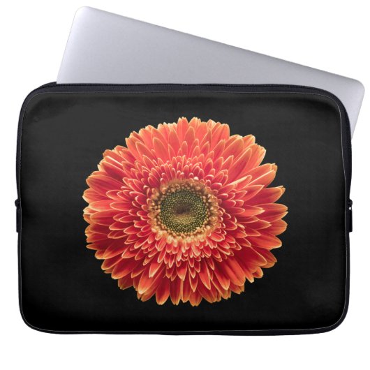 Blumen | Orange Gerbera Daisy Laptopschutzhülle (Vorderseite)