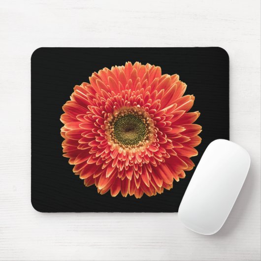 Blumen | Orange Gerbera Daisy Mousepad (Mit Mouse)