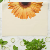 Blumen | Orange Gerbera Geschirrtuch (Gefaltet)