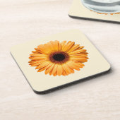 Blumen | Orange Gerbera Getränkeuntersetzer (Linke Seite)
