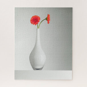 Blumen Orange Gerbera in Vase Puzzle
