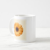 Blumen | Orange Gerbera Kaffeetasse (Vorderseite Links)