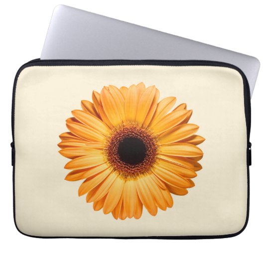 Blumen | Orange Gerbera Laptopschutzhülle (Vorderseite)