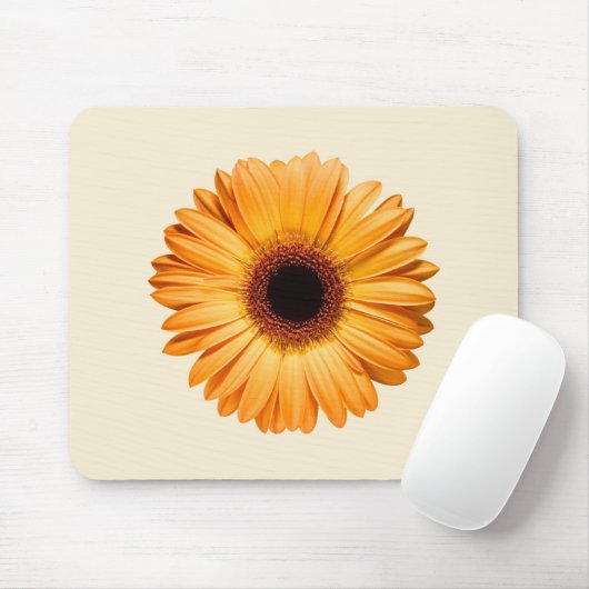 Blumen | Orange Gerbera Mousepad (Mit Mouse)