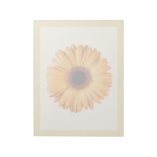 Blumen | Orange Gerbera Notizblock (Rotiert)