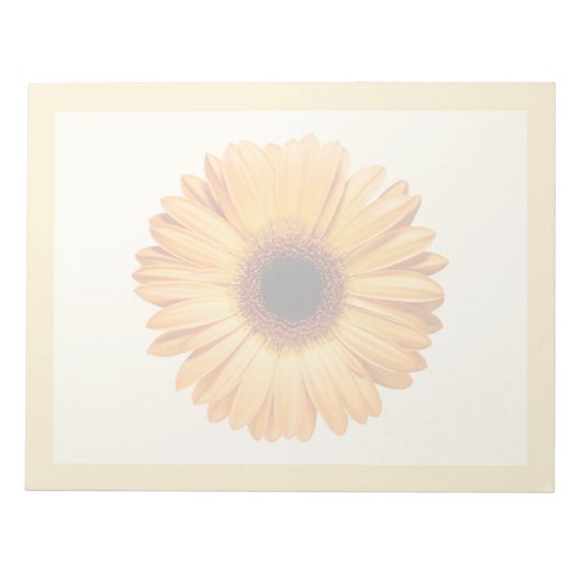 Blumen | Orange Gerbera Notizblock (Vorderseite)