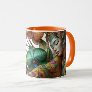 Blumen, Orchideen, Asiatisch, Schönheit, Kaffeetas Tasse