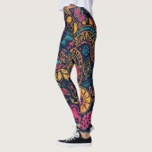 Blumen-Paisley-Muster Leggings (Links)