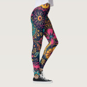 Blumen-Paisley-Muster Leggings (Rechts)