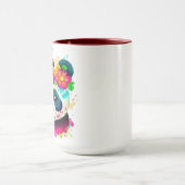 Blumen Panda Tasse (Zentrum)