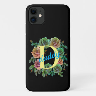 BLUMEN-PAPA INDIVIDUELLER BUCHSTABE Case-Mate iPhone HÜLLE
