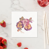 Blumen-Papier-Servietten Stiefmütterchen (50er Set Serviette (Beispiel)