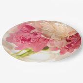 Blumen Papier Teller (Schrägansicht)