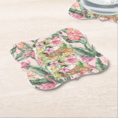 Blumen-Papier-Unterdeckel Untersetzer (angewinkelt)