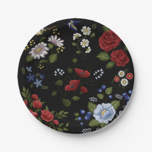 Blumen Pappteller