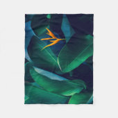 Blumen | Paradiesvogel Fleecedecke (Vorderseite)