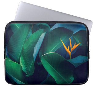 Blumen Paradiesvogel Laptopschutzhülle