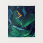 Blumen | Paradiesvogel Wandteppich (Vorderseite)