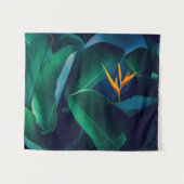 Blumen | Paradiesvogel Wandteppich (Vorderseite (Horizontal))