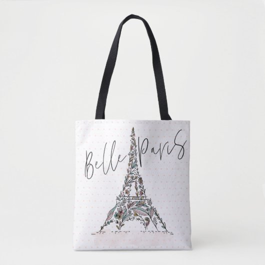 BLUMEN-Paris Eiffel Schönheits-Paris | Blumenturm Tasche (Vorderseite)