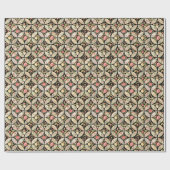 Blumen-Patchwork-Vintage-Nahtloses Muster Geschenkpapier (Flach)