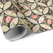 Blumen-Patchwork-Vintage-Nahtloses Muster Geschenkpapier (Rolleneckpunkt)