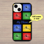 Blumen personalisierte farbige Symbole iPhone Hülle