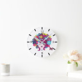 Blumen - Persönliche Gestaltung Runde Wanduhr (Zuhause)