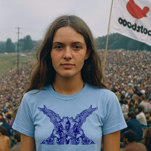 Blumen & Pilze Vintage 60er Jahre Psychedelische K T-Shirt