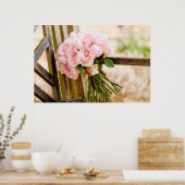 Blumen | Pink Rose Bouquet Poster (Küche)