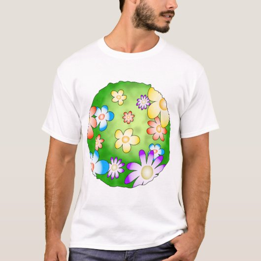 Blumen-Planet T-Shirt (Vorderseite)