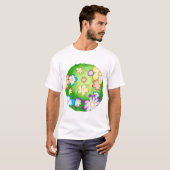 Blumen-Planet T-Shirt (Vorne ganz)