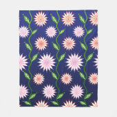 Blumen-Plüschdecke Fleecedecke (Vorderseite)