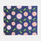 Blumen-Plüschdecke Fleecedecke (Vorderseite (Horizontal))