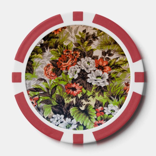 Blumen Pokerchips (Vorderseite)