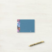 Blumen-Pop Post-it Klebezettel (Auf Schreibtisch)