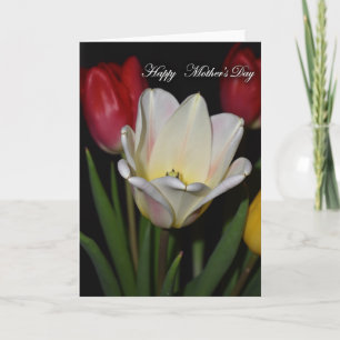 Blumen-Porträtkarte zum Muttertag Karte